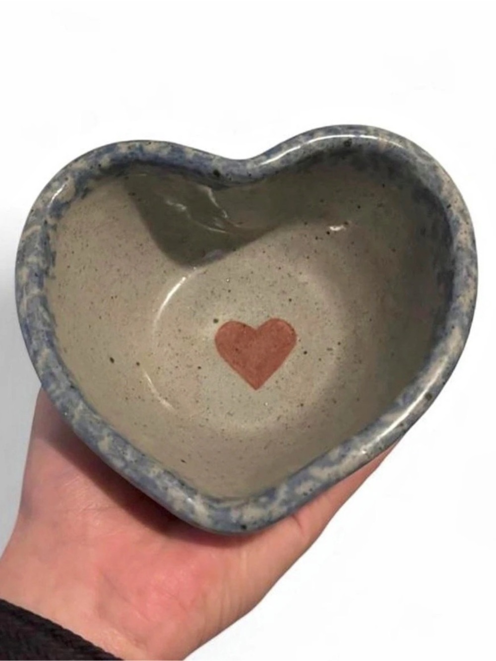 Handmade Heart-Shaped Ceramic Bowl